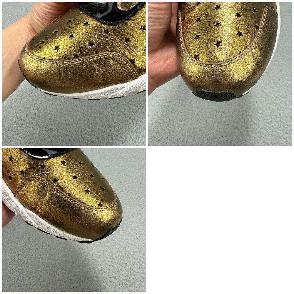 Gucci Mark Ronson Womens 10.5 / EU 40.5 Shoes Gold Icon Temporary Sneakers Italy - Picture 12 of 12